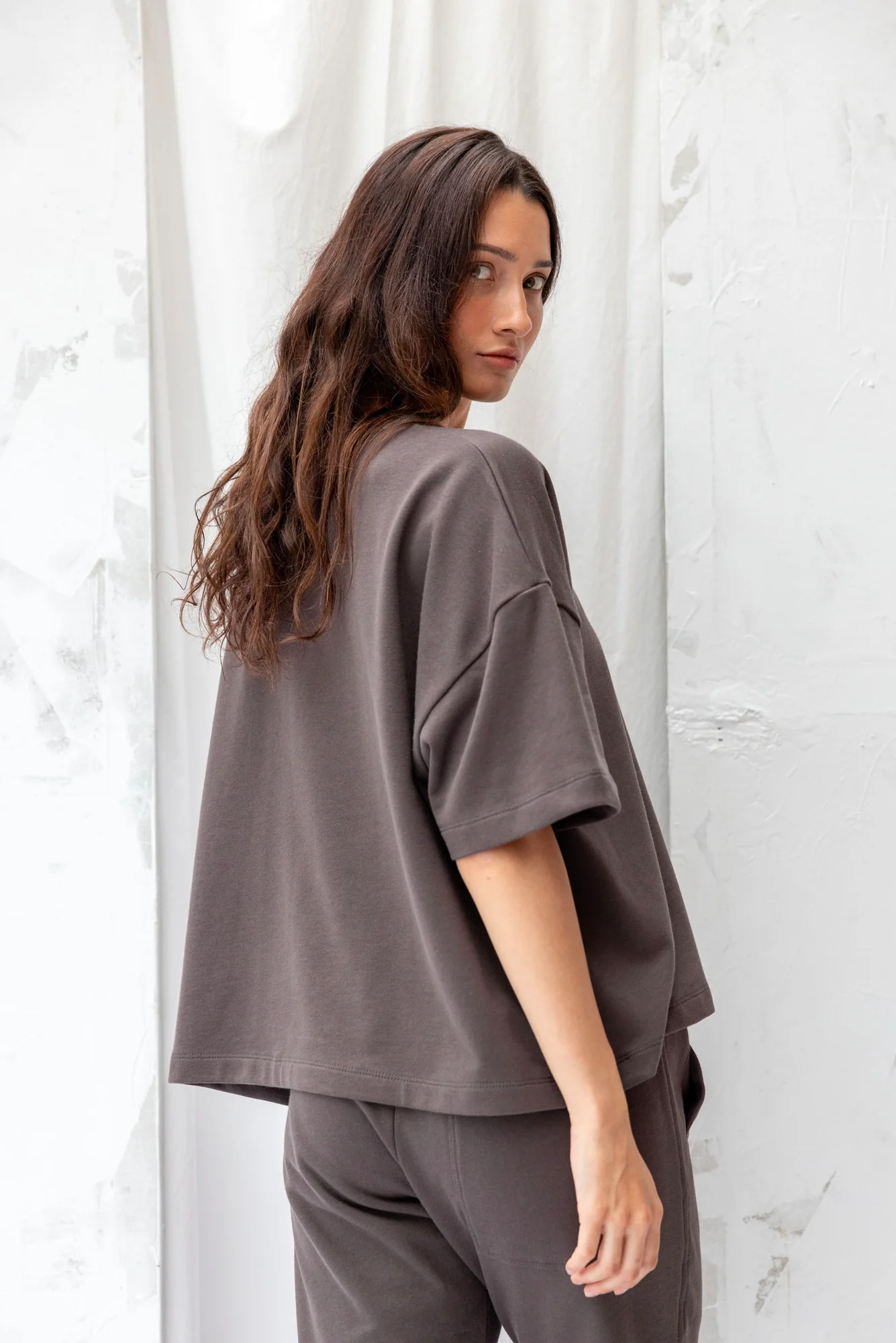 Re.Create Joy Sweatshirt Tee - Charcoal