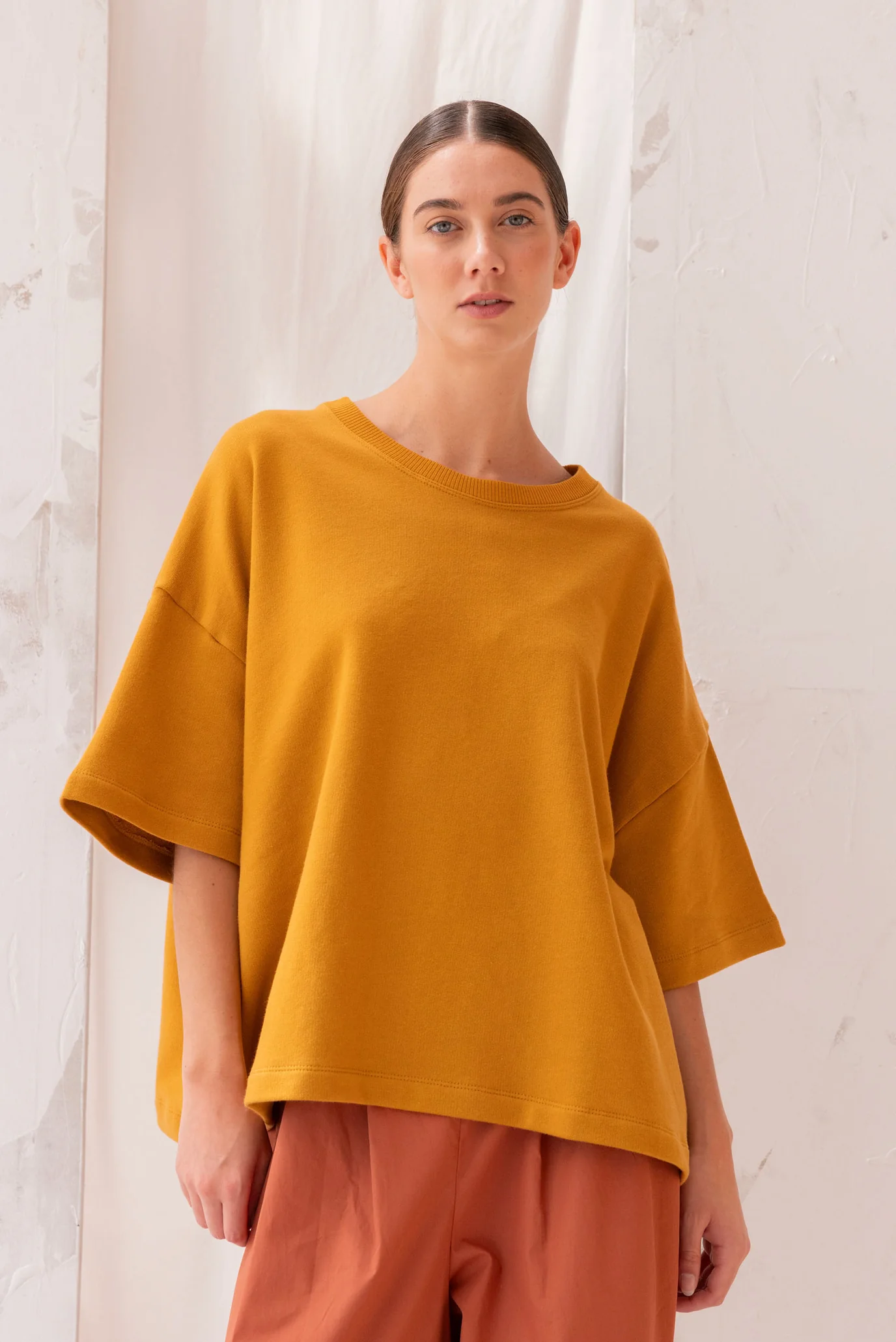 ReCreate Joy Sweatshirt Tee - Marigold