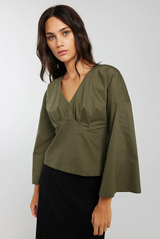 Nyne Hazel Top - Khaki