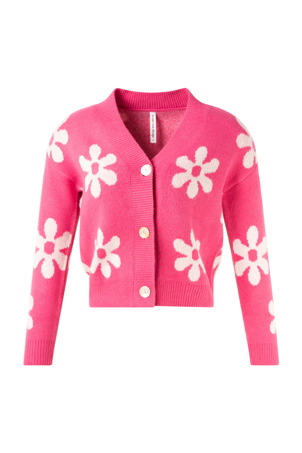 Lemon Tree Flora Cardi - Cerise