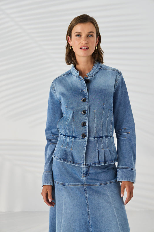 Lania The Label Thompson Jacket - Aged Indigo