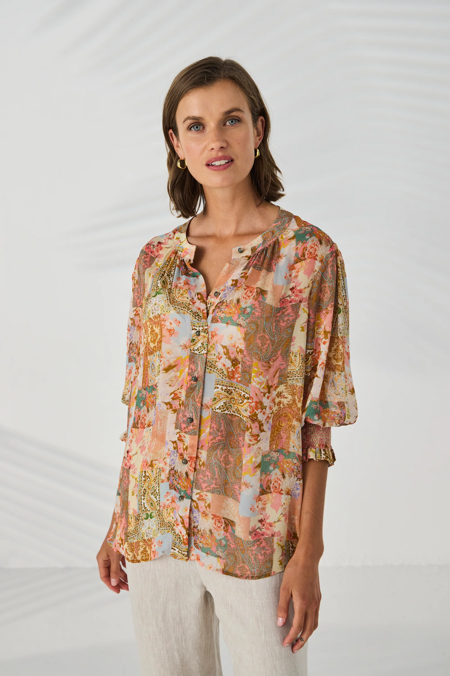 Lania The Label Remnant Shirt - Remnant Print