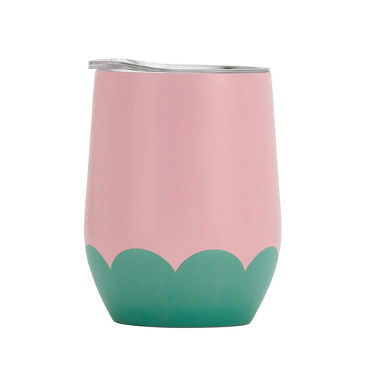 Annabel Trends Double Walled Tumbler Wave 350ml - Musk Green