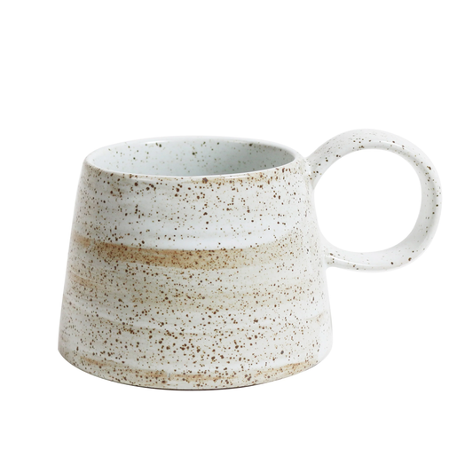 Robert Gordon Large Handle Mug - Ceylon White