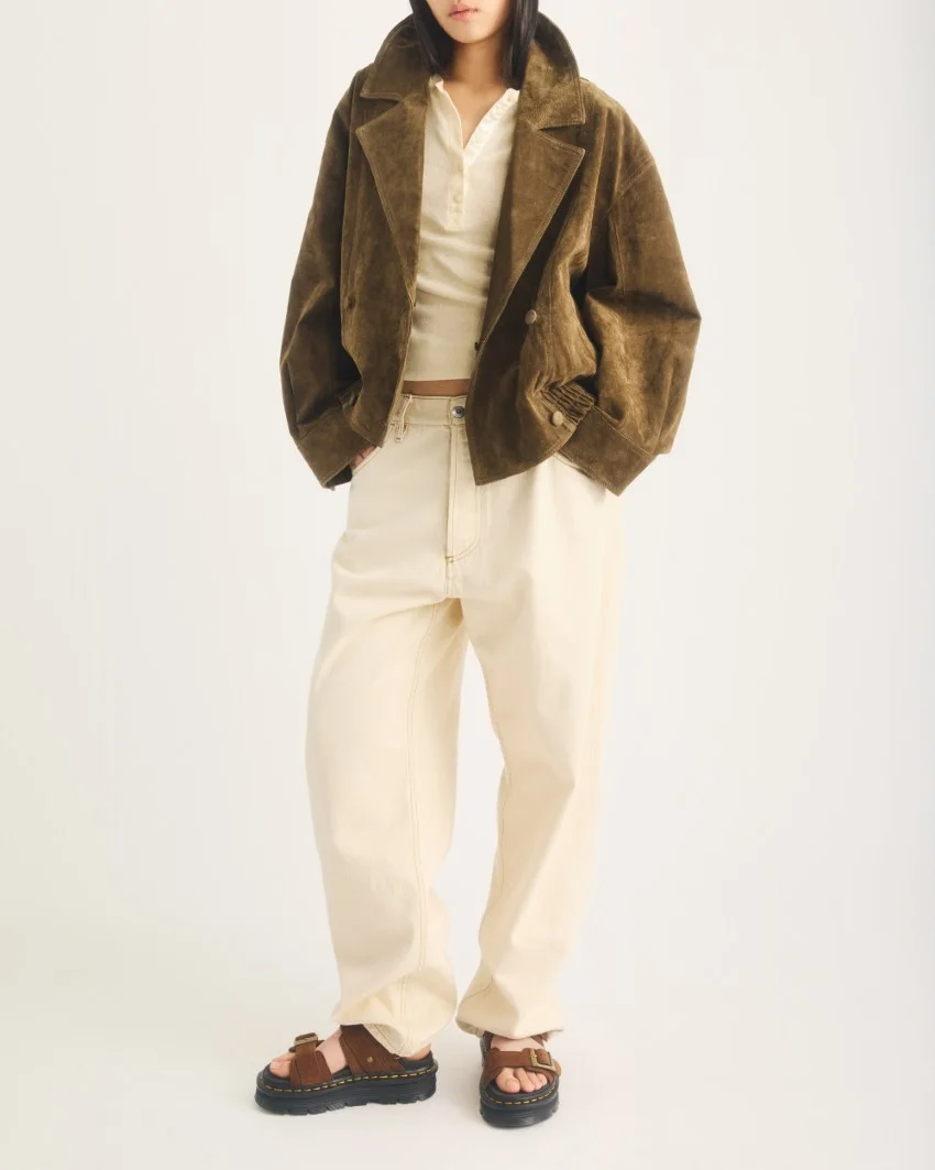 Dr Marten's Zebzag Sandal - Sepia Brown Tumbled Nubuck