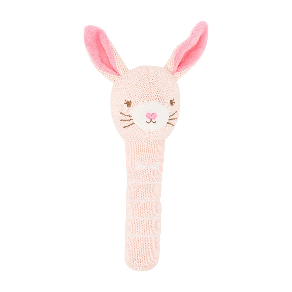 Annabel Trends Hand Rattle Knit - Bunny
