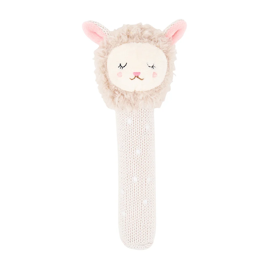 Annabel Trends Hand Rattle Knit - Lamb