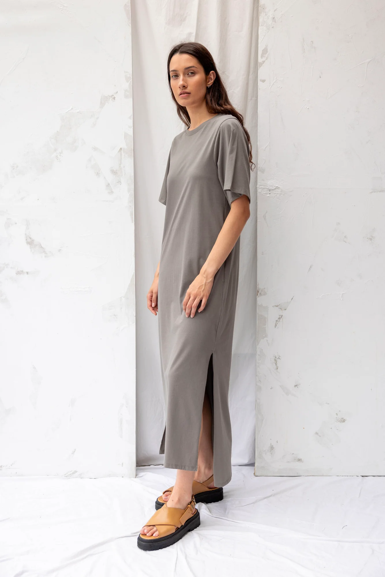 Re.Create Forage Dress - Grey Sage