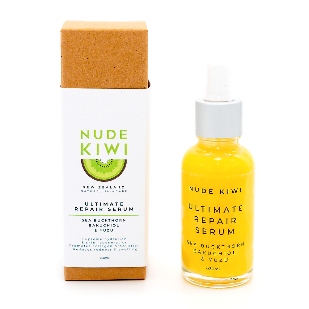 Nude Kiwi Ultimate Repair Serum with Sea Buckthorn, Bakuchiol, & Yuzu - 30ml