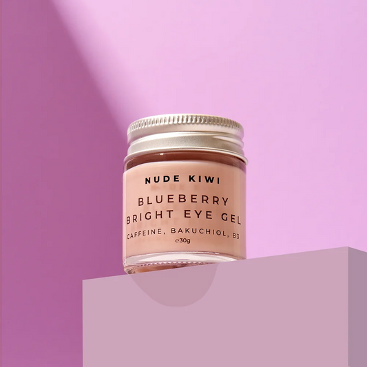 Nude Kiwi Blueberry Bright Eye Gel with Caffeine, Bakuchiol, & B3 - 30g