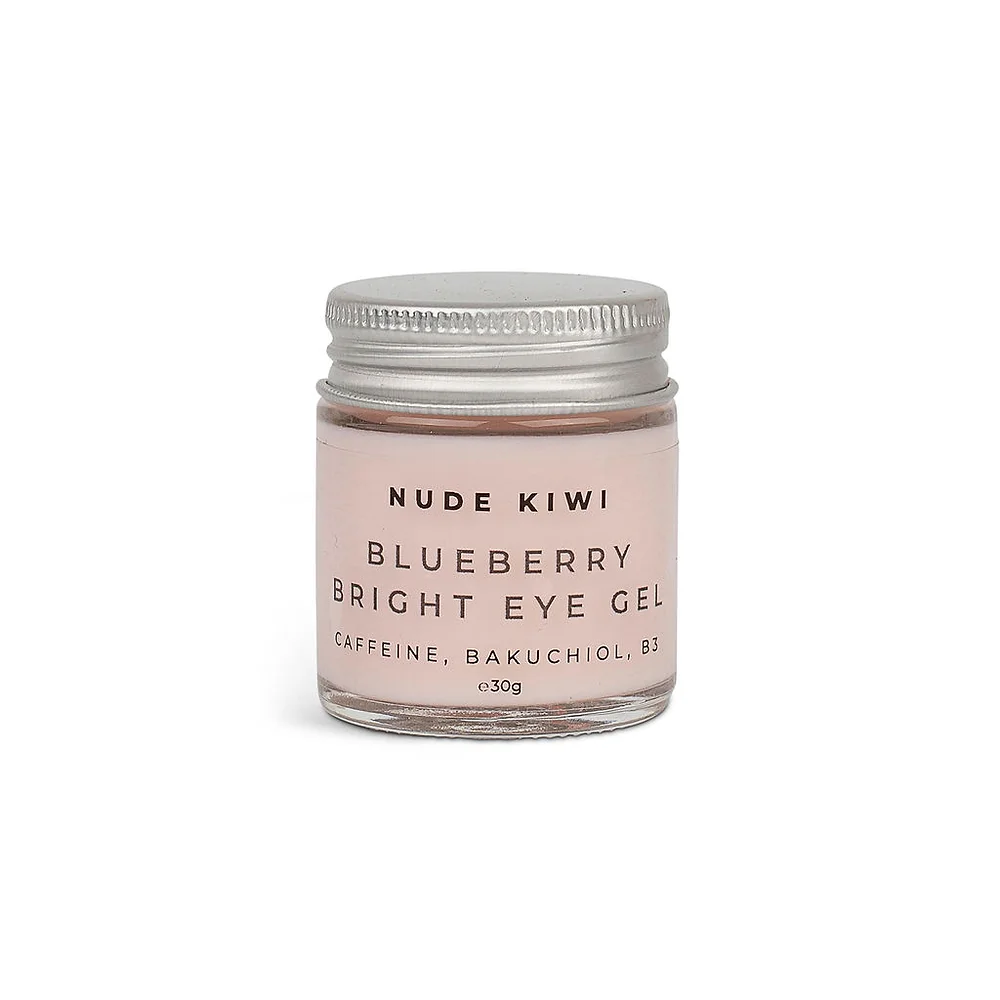 Nude Kiwi Blueberry Bright Eye Gel with Caffeine, Bakuchiol, & B3 - 30g