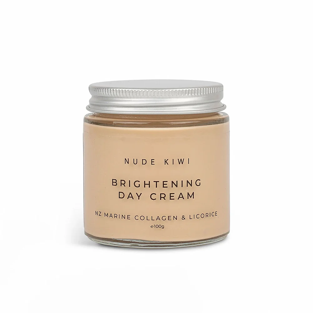 Nude Kiwi Brightening Day Cream with Marine Collagen & Licorice - 100g