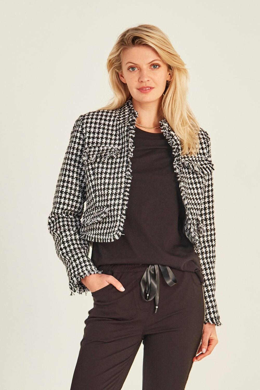 Lemon Tree Judith Jacket - Houndstooth