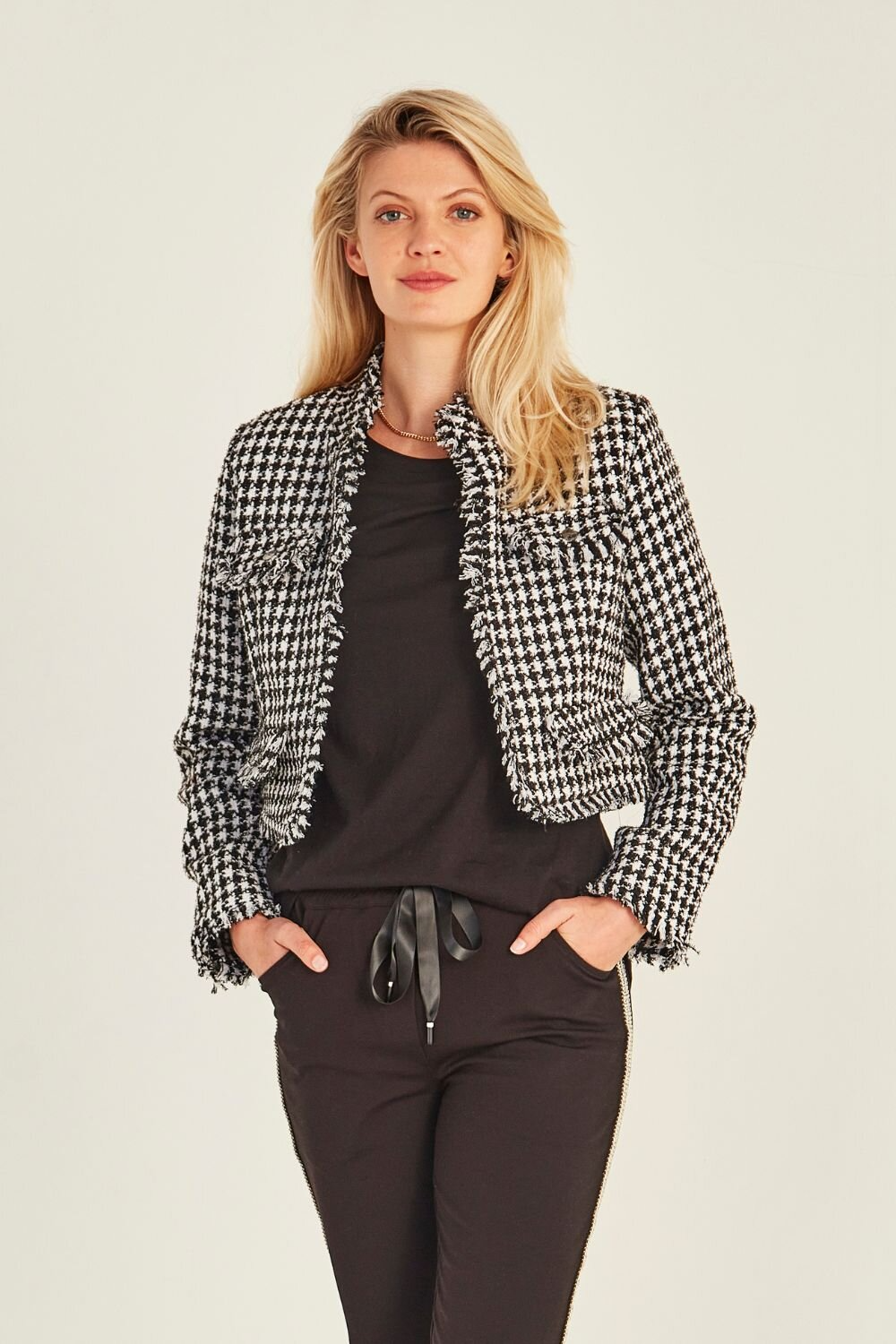 Lemon Tree Judith Jacket - Houndstooth