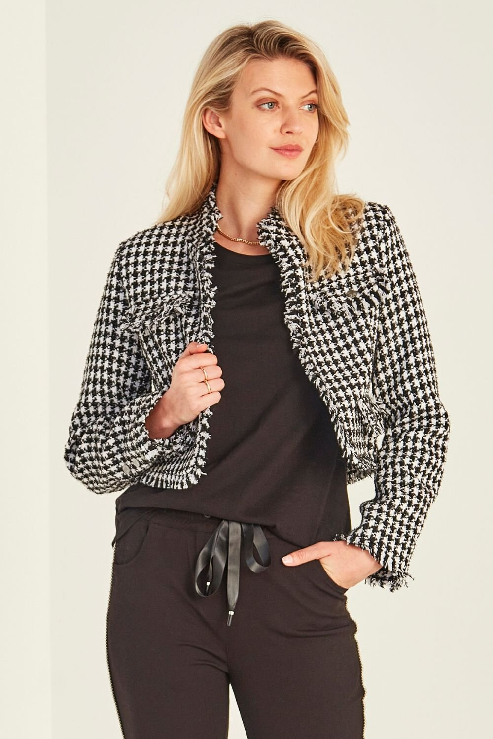 Lemon Tree Judith Jacket - Houndstooth