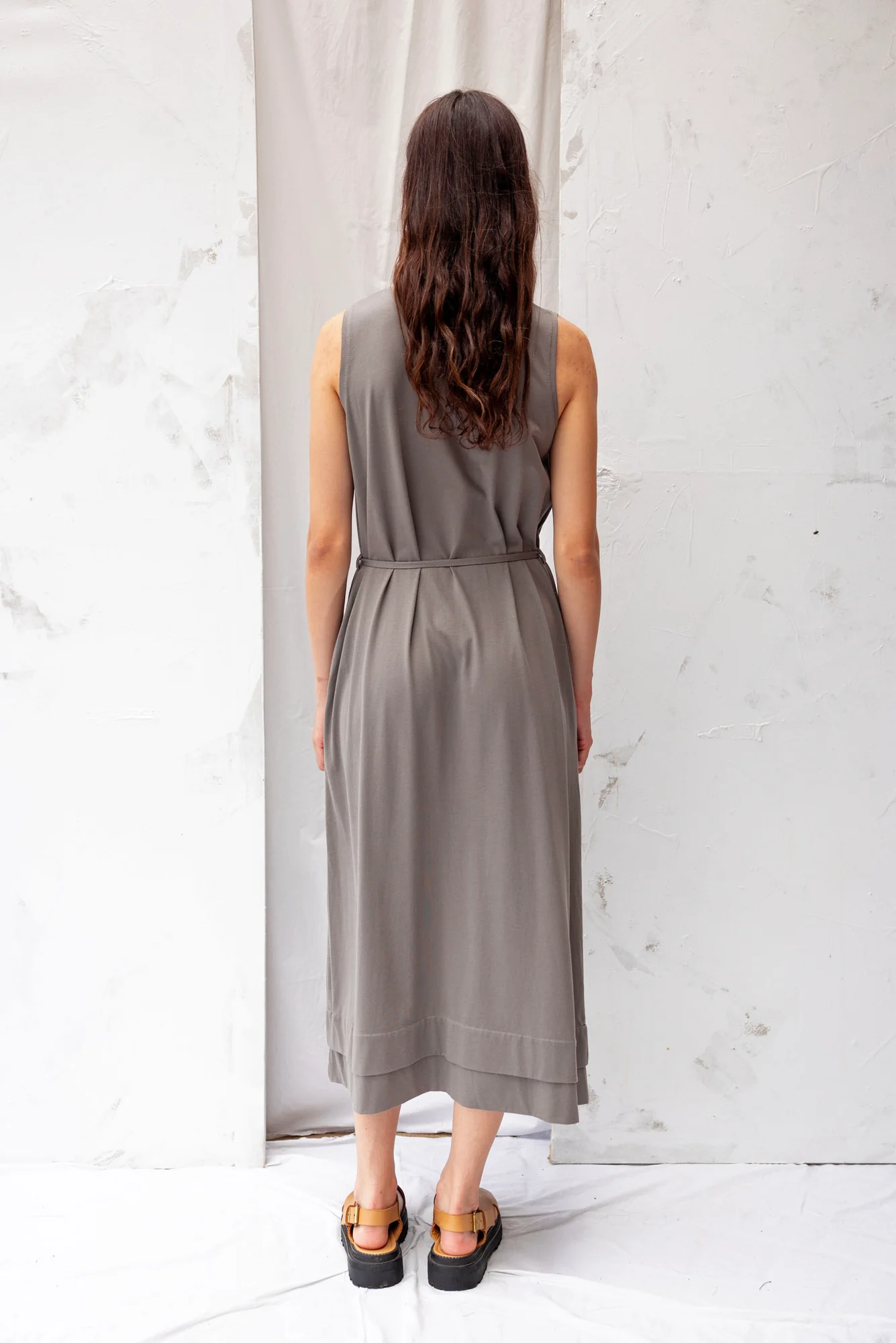 Re.Create Convoy Dress - Grey Sage