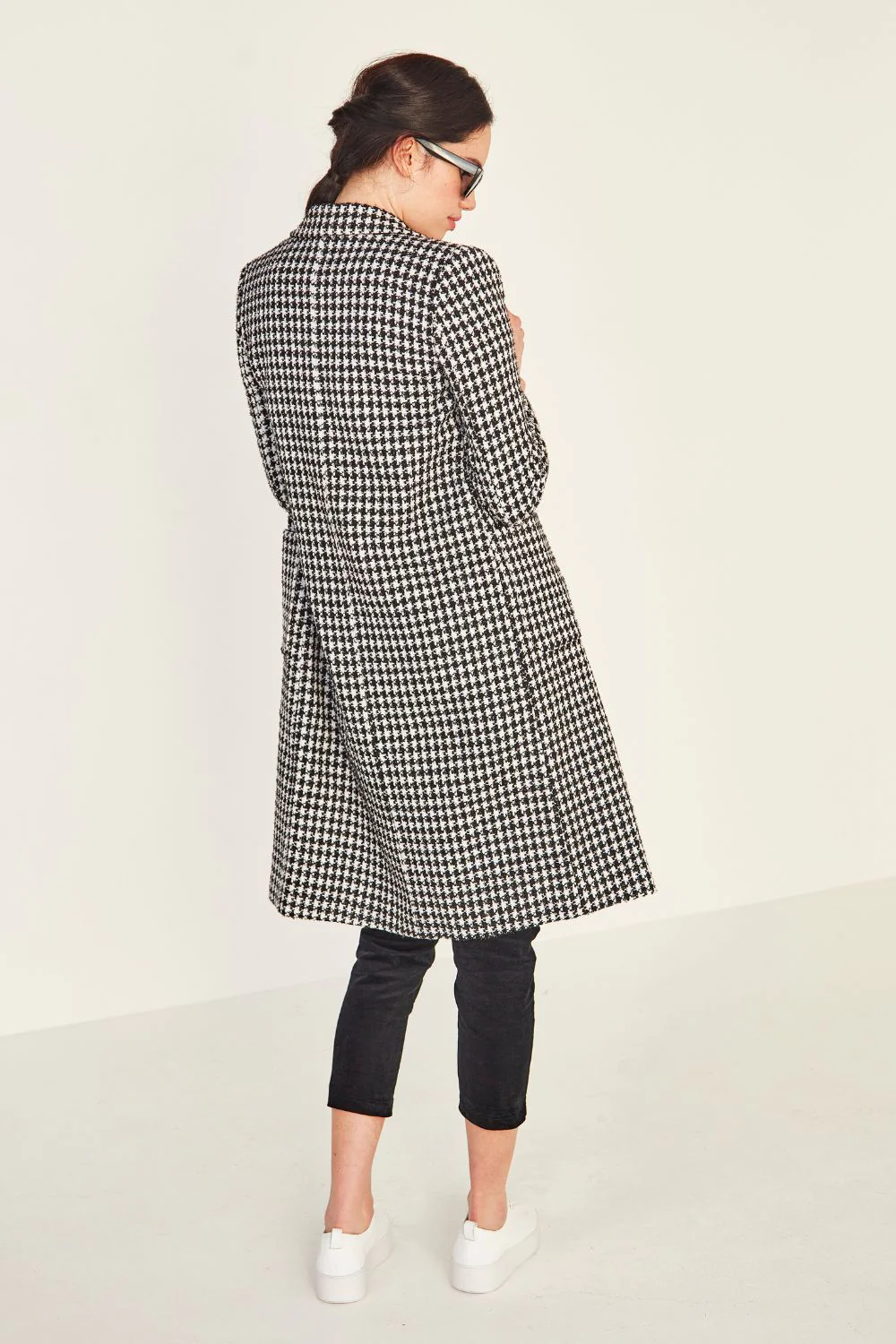 Lemon Tree Jude Coat - Houndstooth