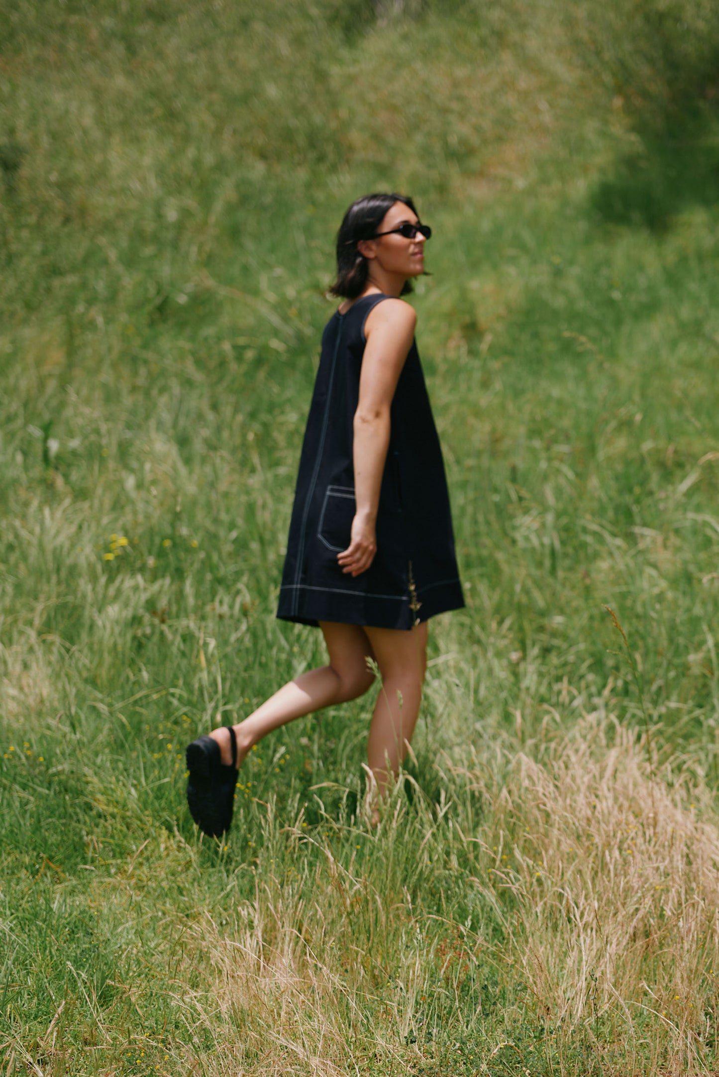 ReCreate Etta Reversible Dress - Indigo