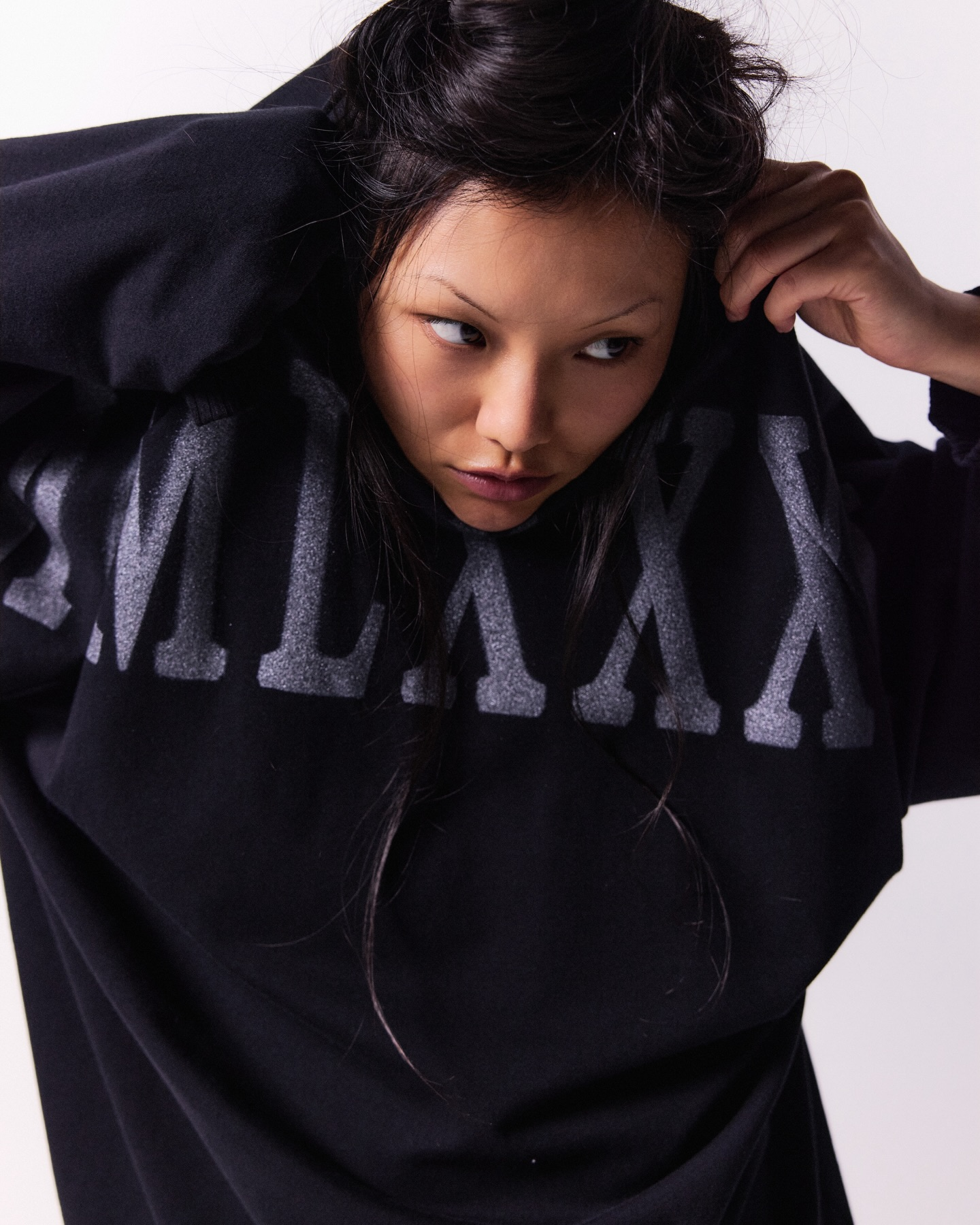 NOM*d Uni Sweatshirt - Roman Stencil