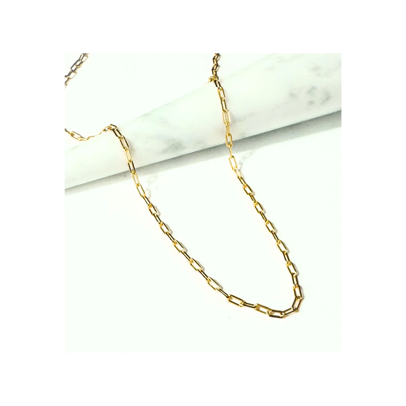 Lindi Kingi Paperclip Necklace, Gold