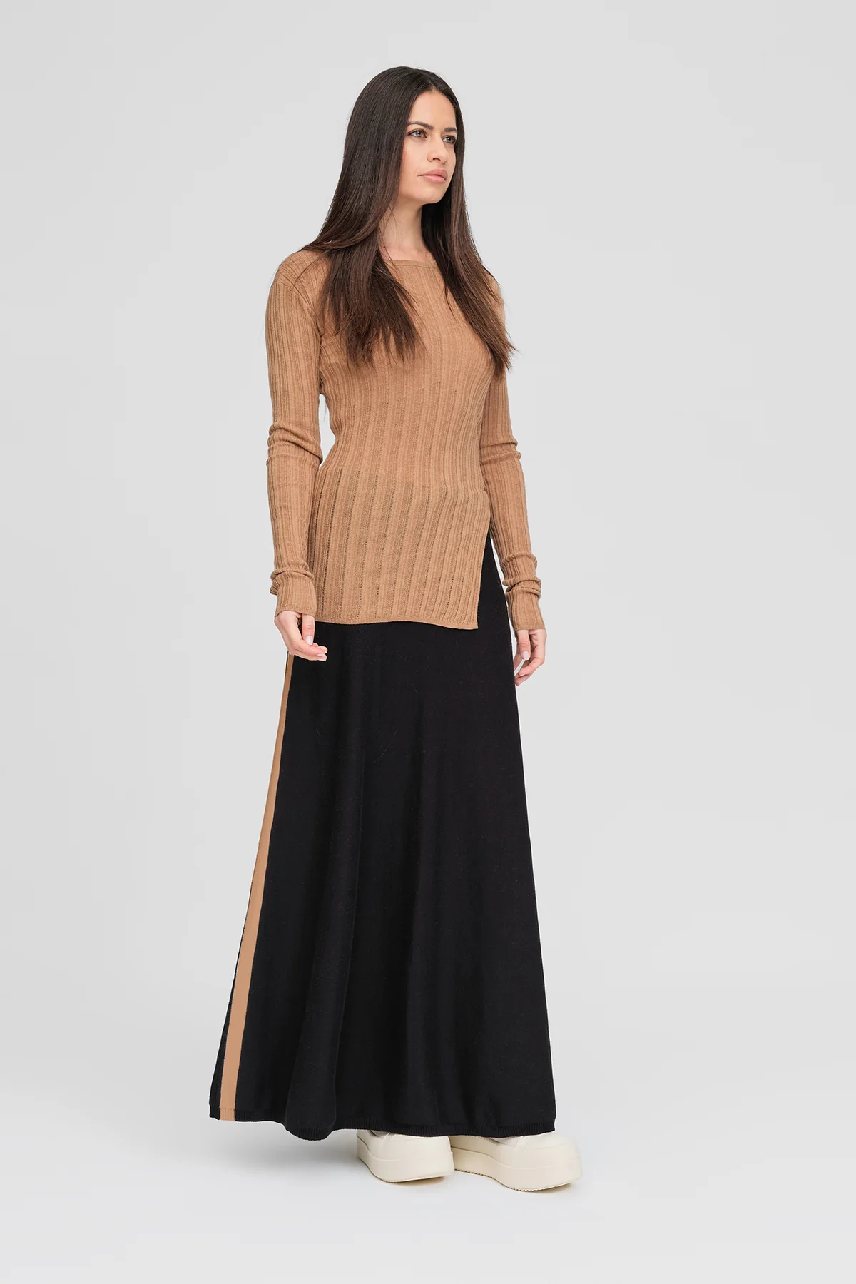 Taylor Rounded Veneer Tunic - Toffee