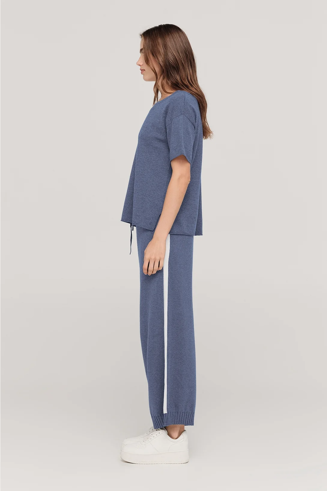 Taylor Cropt Contentment Pant - Midnight/Ivory