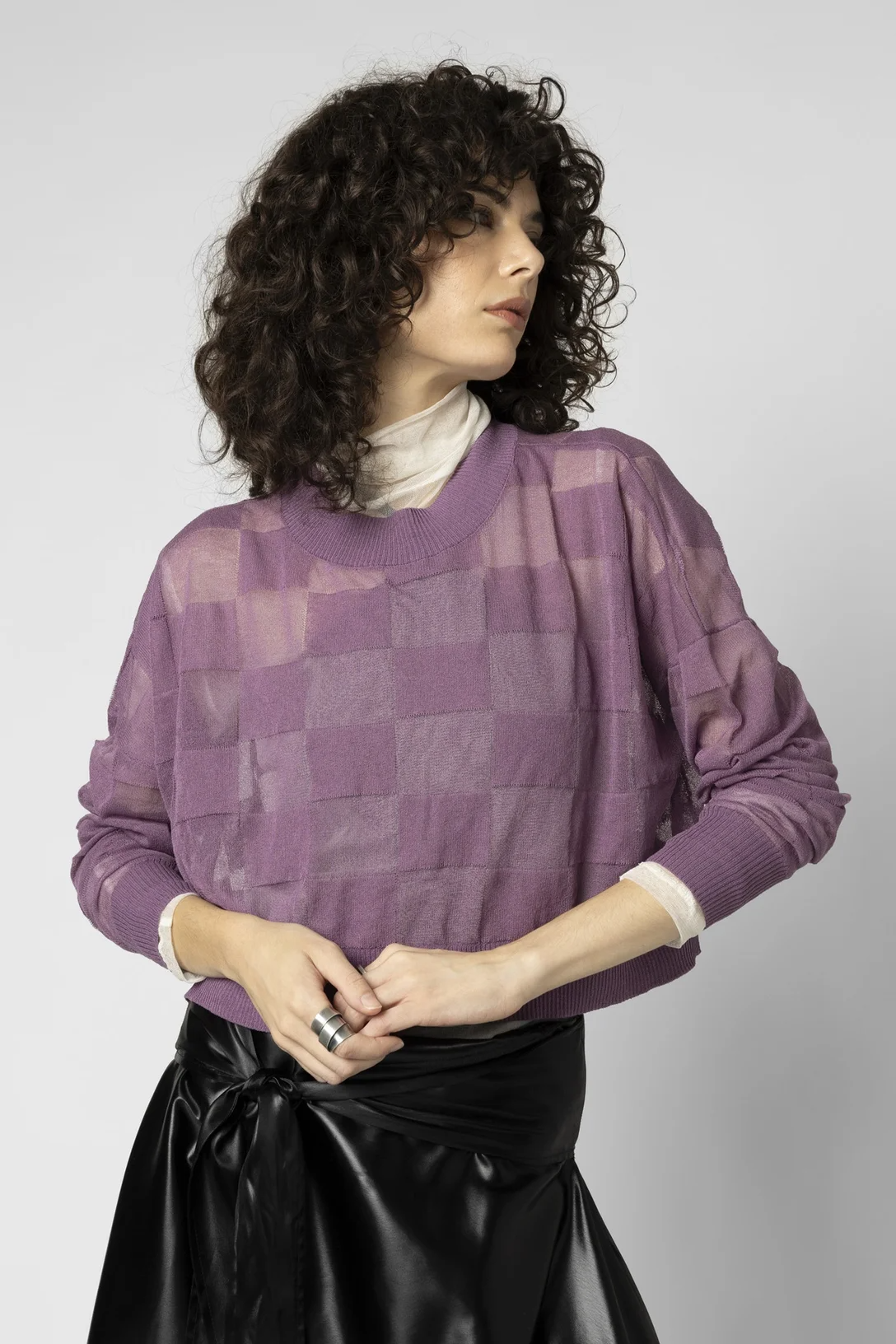 Taylor Reversed Square Catch Cardi - Vivid