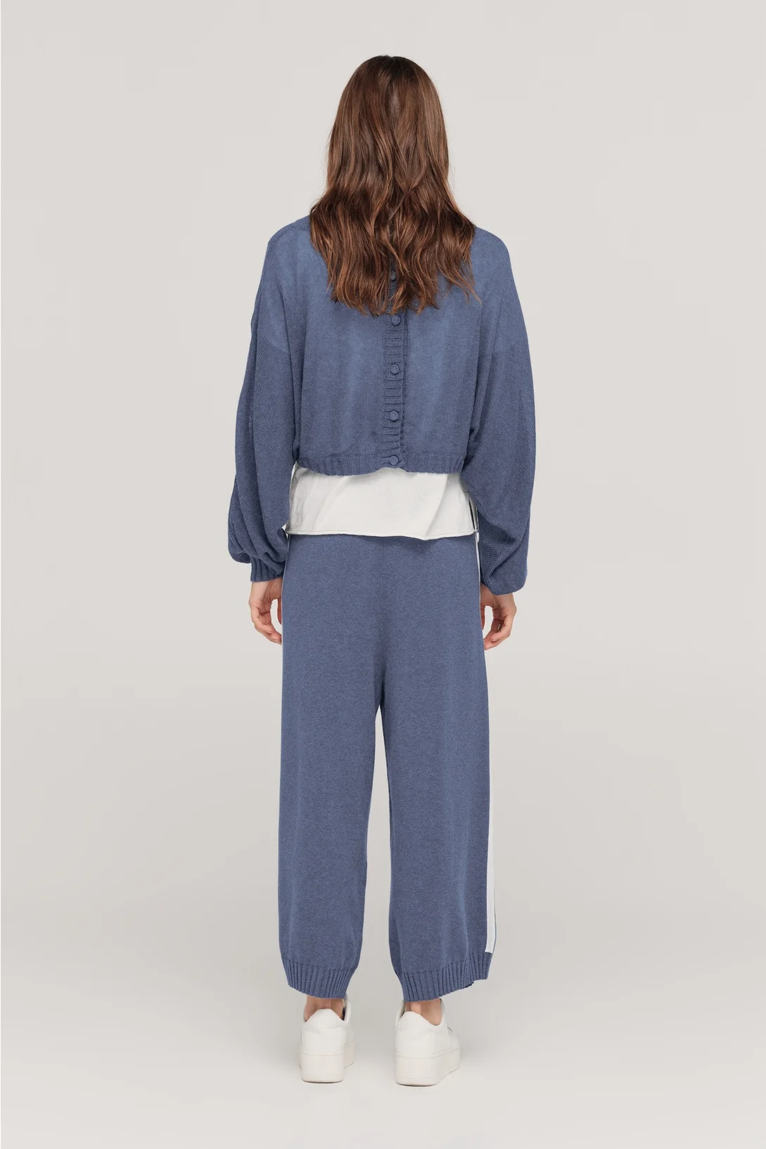 Taylor Cropt Contentment Pant - Midnight/Ivory