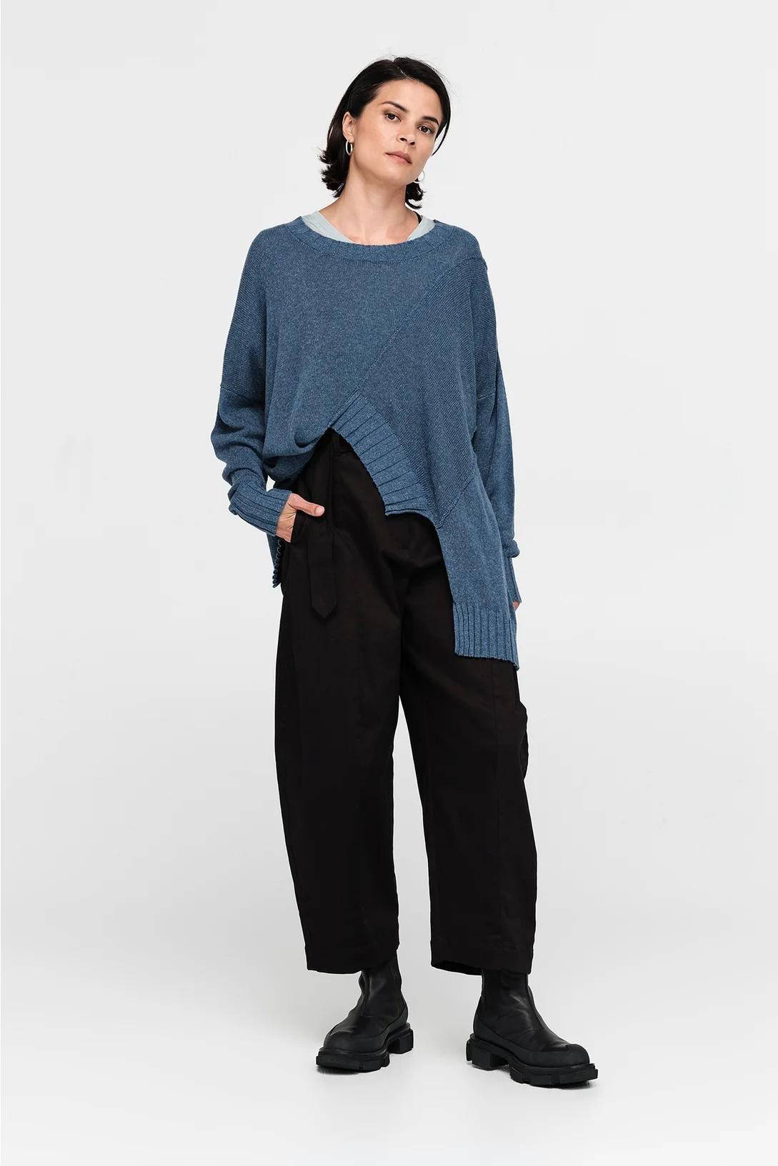 Taylor Integrate Sweater - Indigo