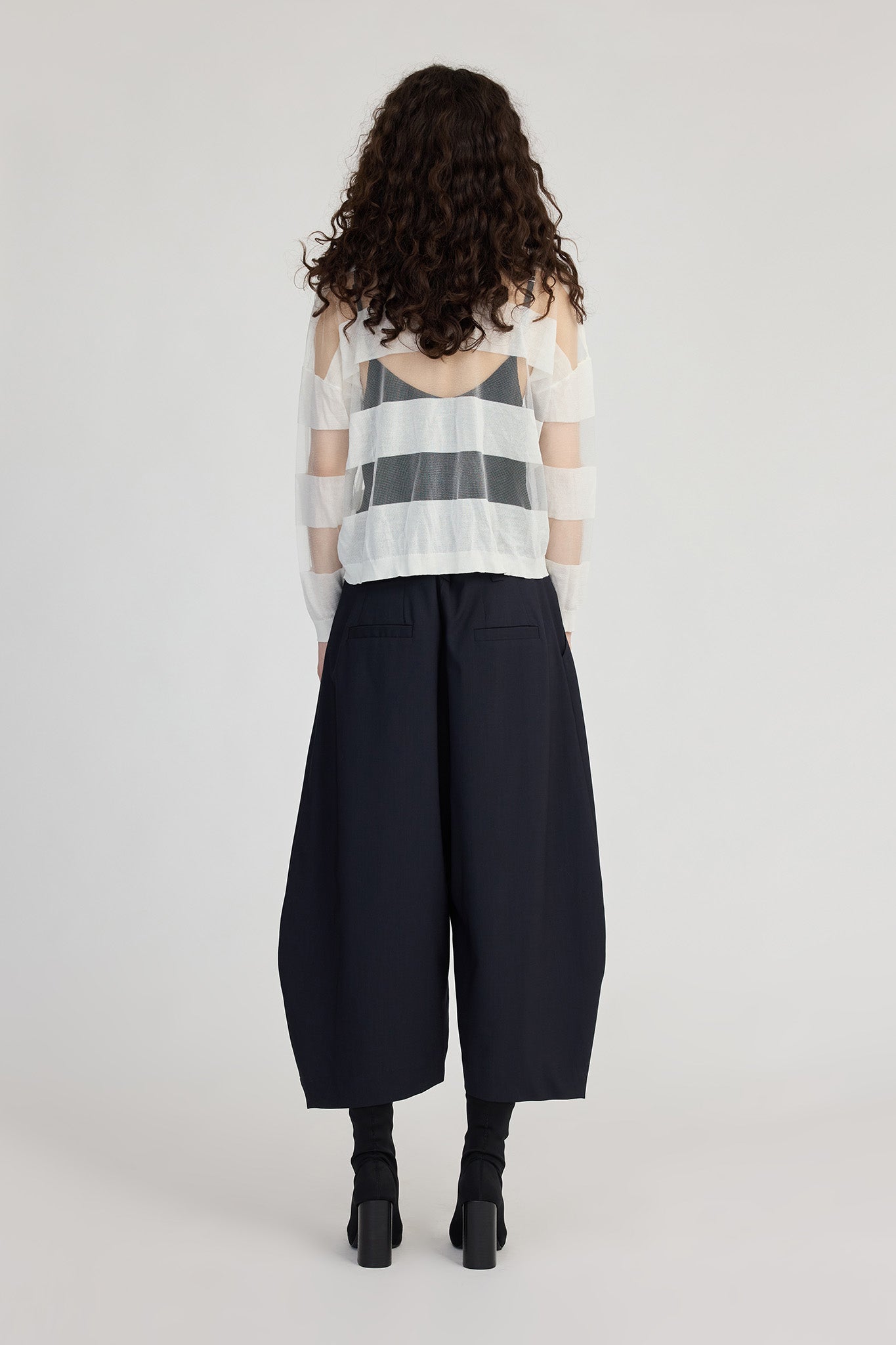 Taylor Banded Sweater - Ivory