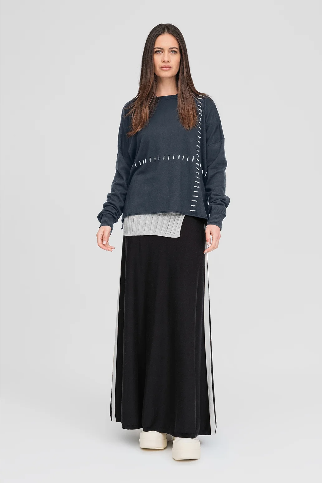 Taylor Stitched Lucent Hoodie - Storm/Ivory