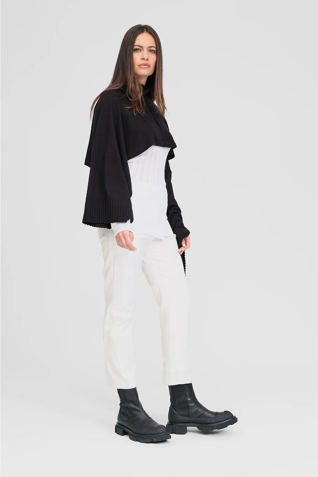 Taylor Sided Scarf - Black