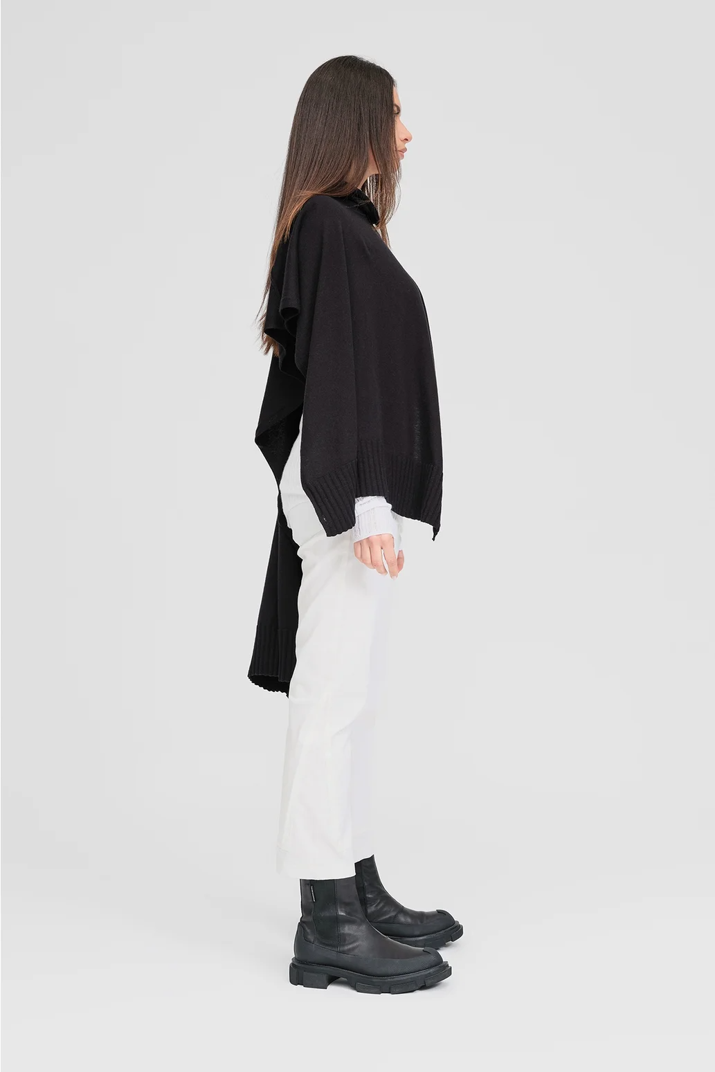 Taylor Sided Scarf - Black