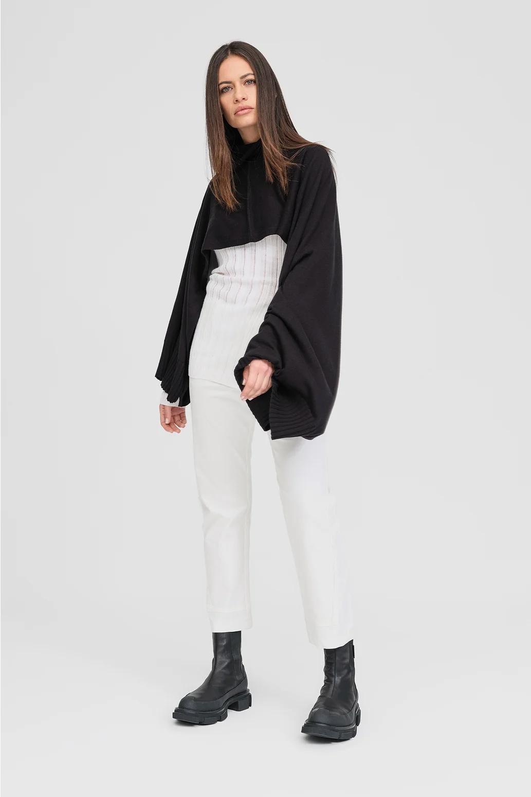 Taylor Sided Scarf - Black