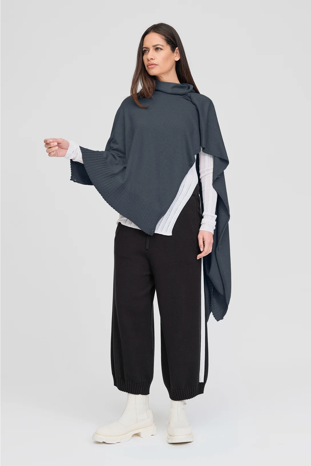 Taylor Sided Scarf - Storm