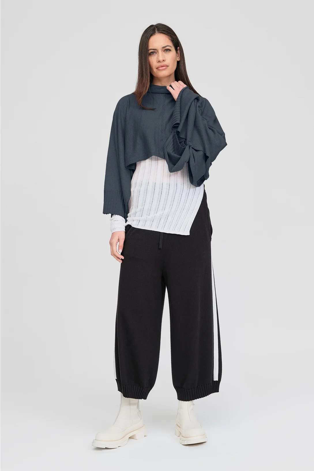 Taylor Sided Scarf - Storm