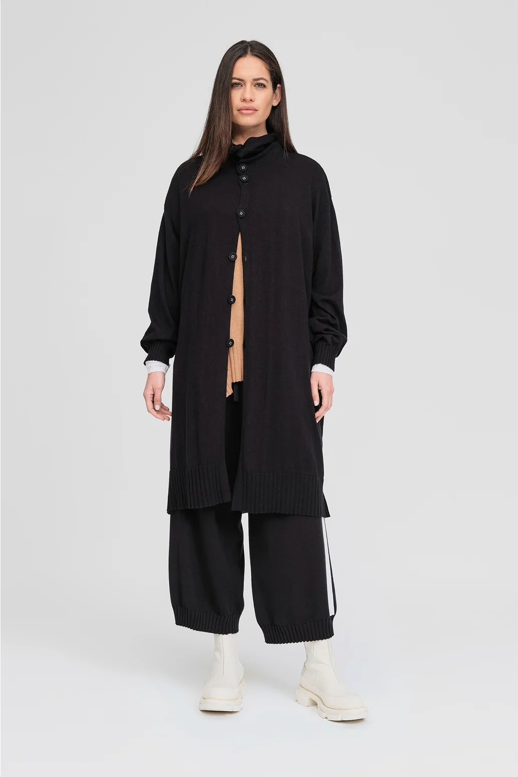 Taylor Pinned Coat - Black