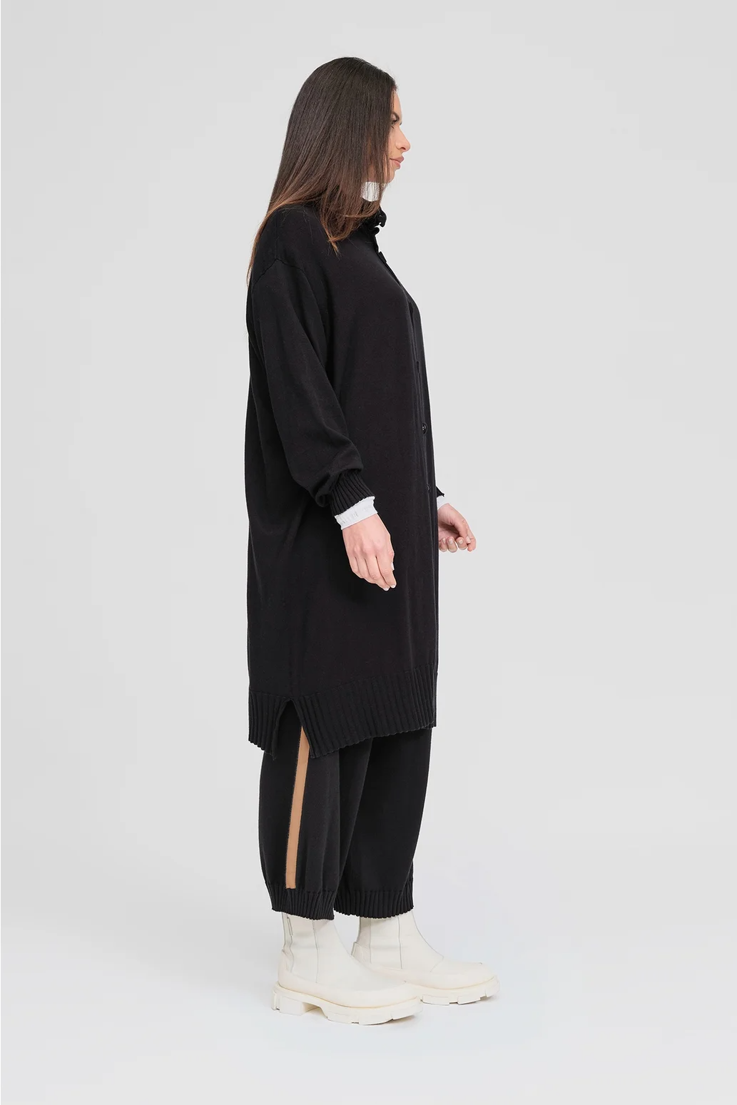 Taylor Pinned Coat - Black