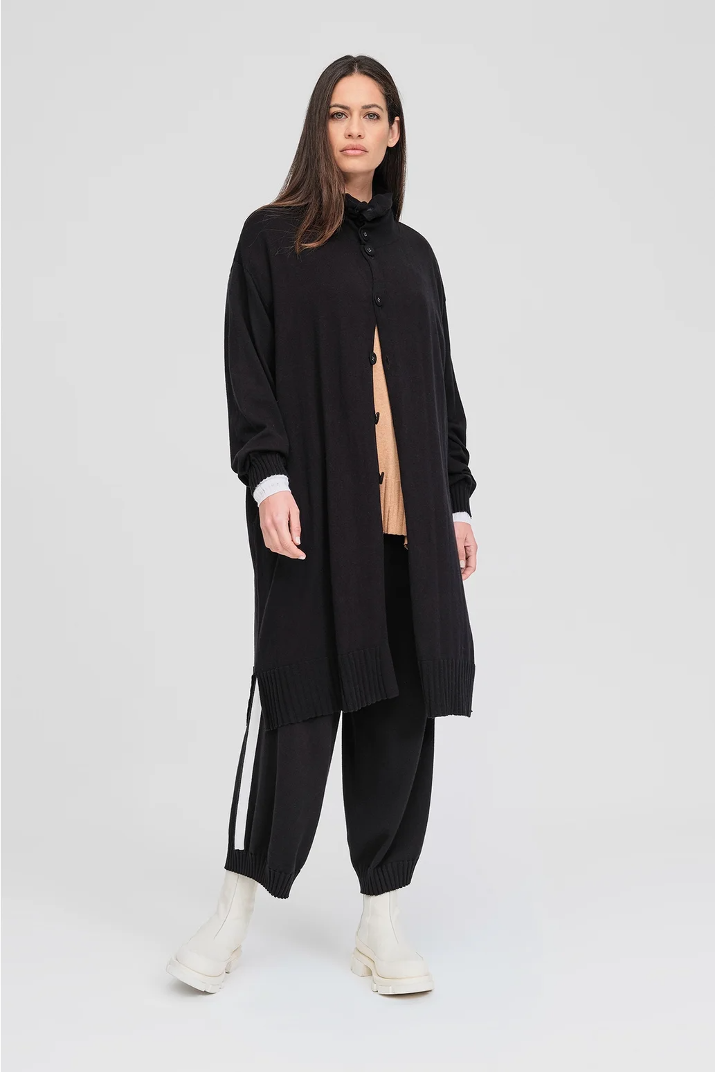 Taylor Pinned Coat - Black