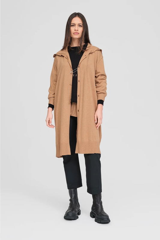 Taylor Pinned Coat - Toffee