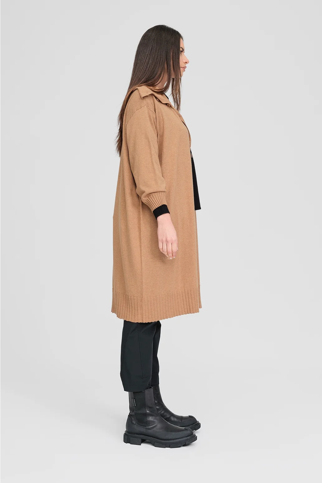 Taylor Pinned Coat - Toffee