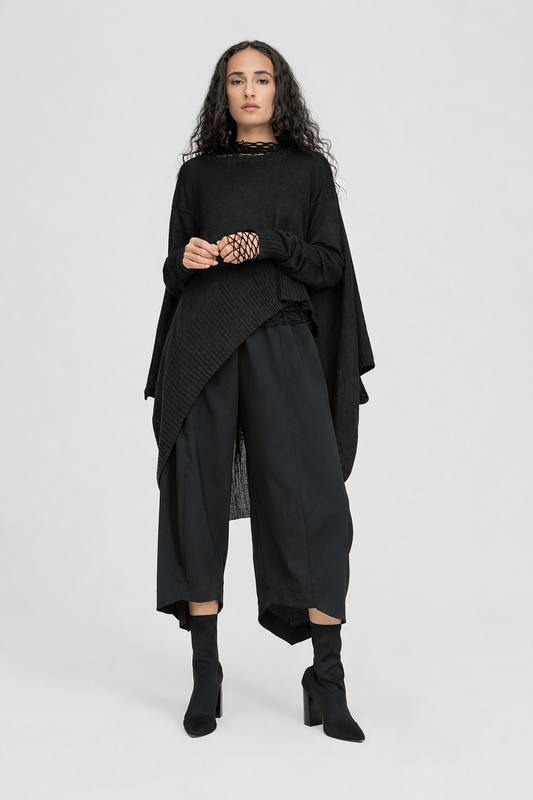 Taylor Abstract Sweater - Black