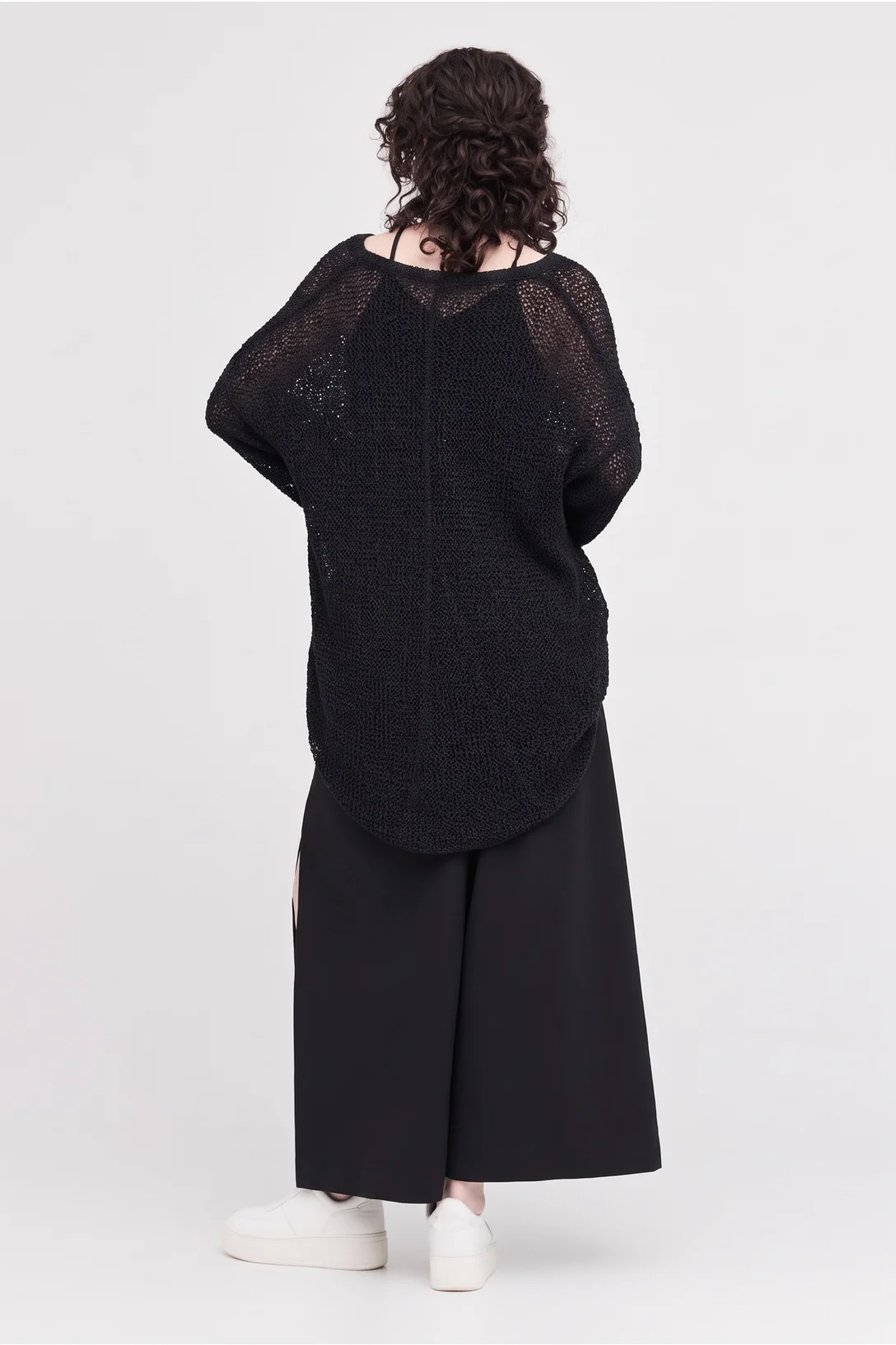 Taylor Textured Screen Sweater - Black