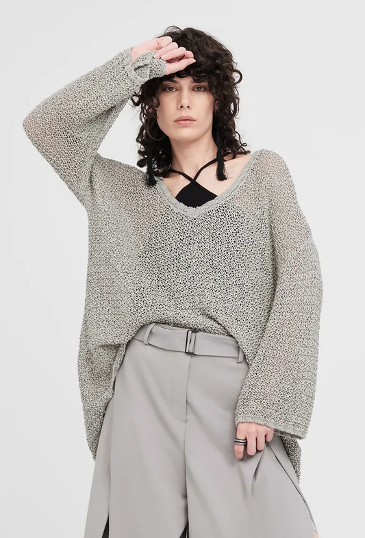 Taylor Textured Screen Sweater - Wind