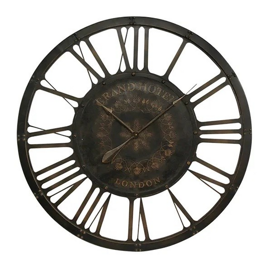 French Country Grand Hotel Iron Wall Clock
