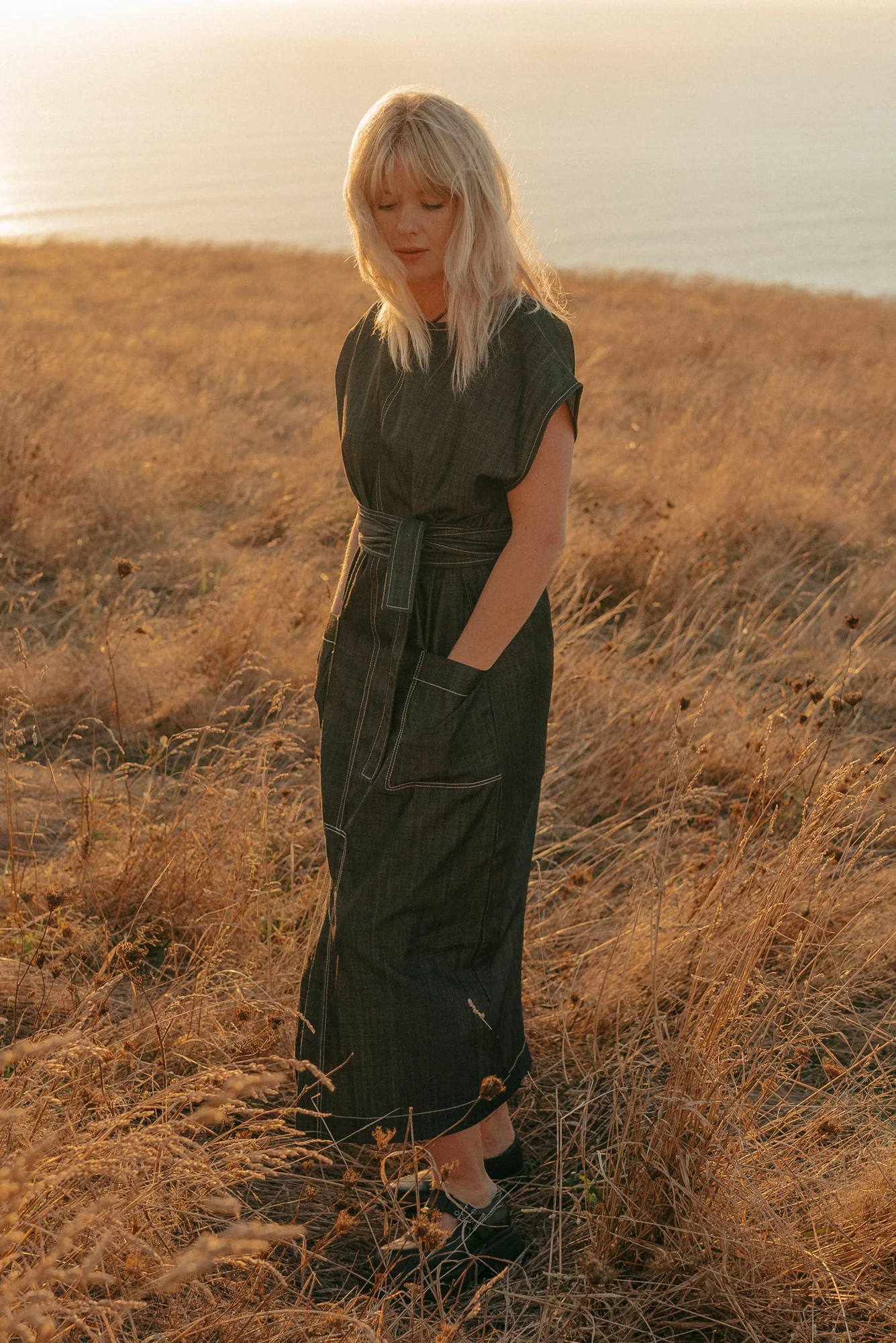 Re.Create Stella Denim Dress - Midnight
