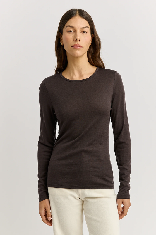 Toorallie Crew Merino Tee - Date