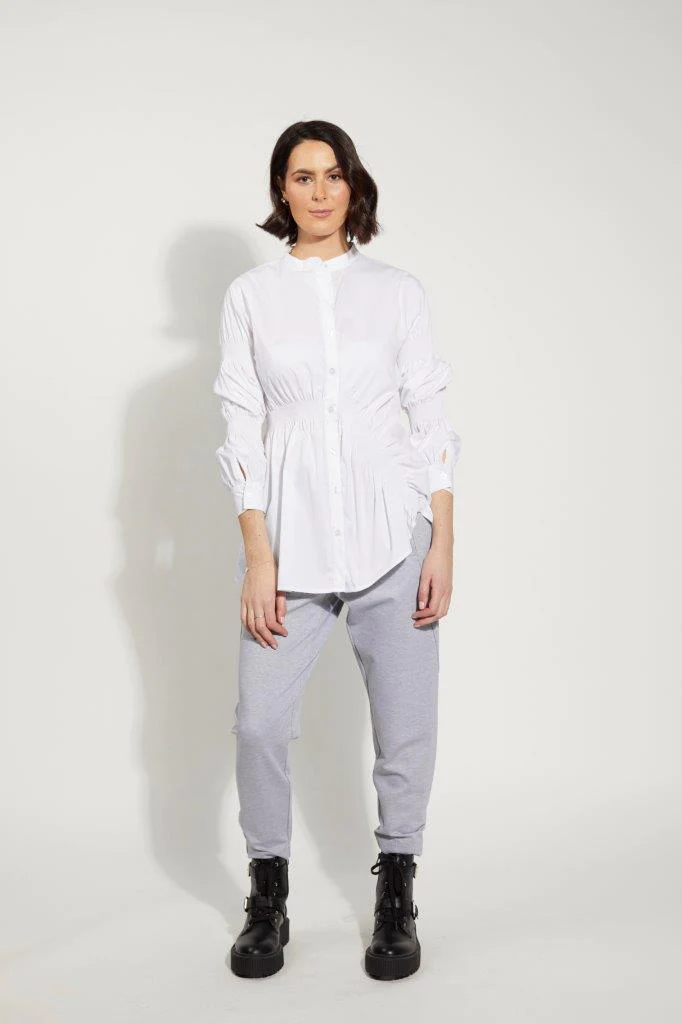 Drama The Label Twisted Shirt - White