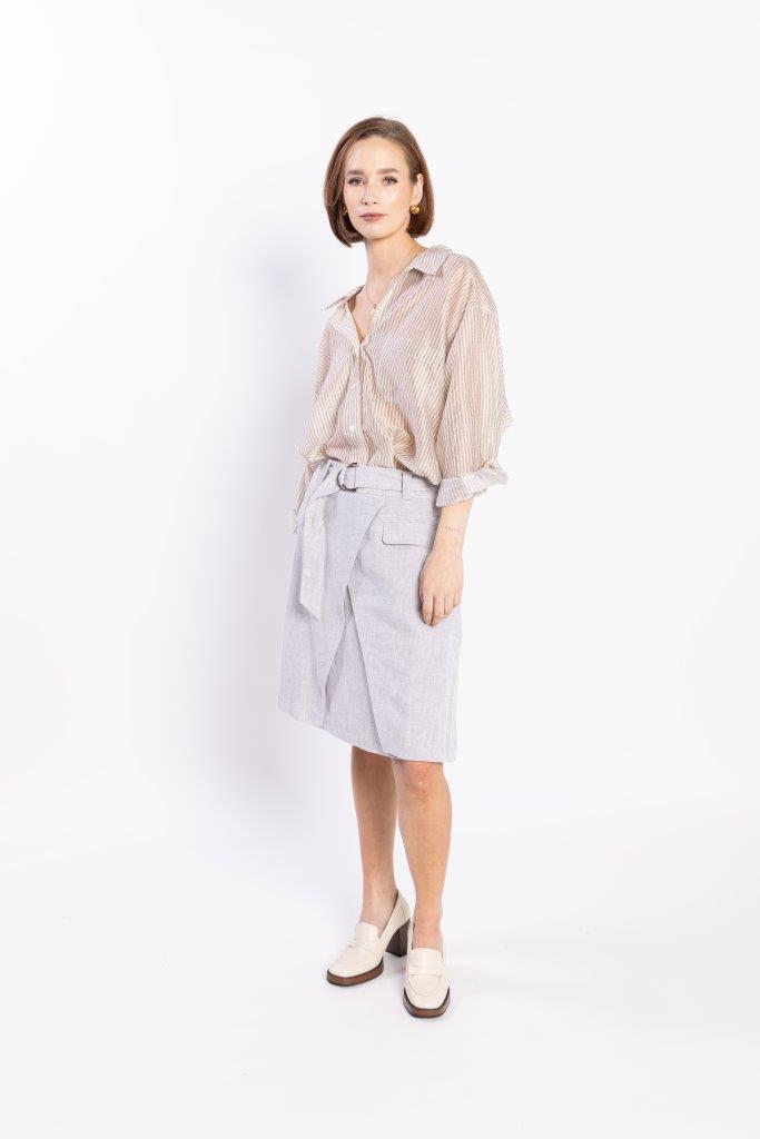 Loughlin Sundown Shirt - Natural Stripe