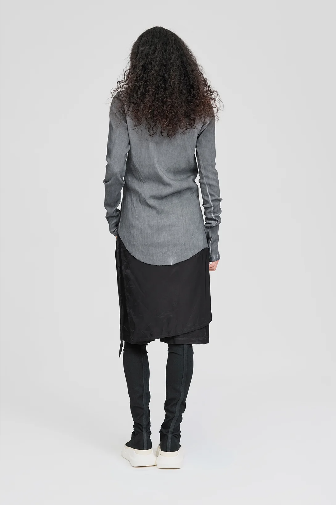 Taylor Ribbed Camber Tunic - Diffused Vapour